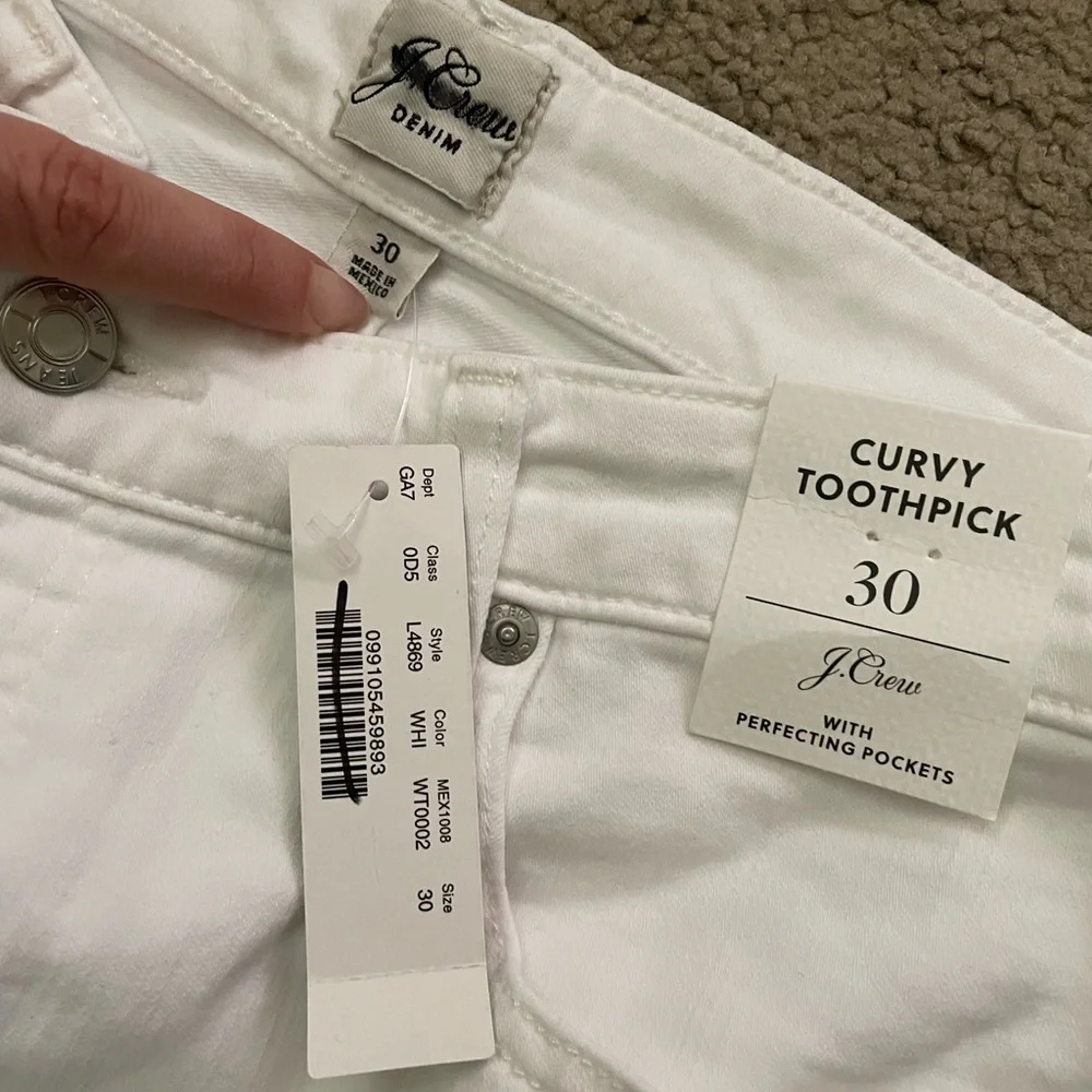Jcrew Curvy toothpick Jean Size 30 NWT